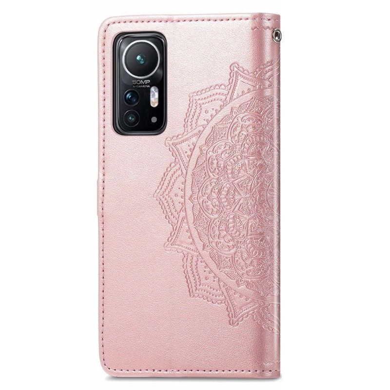 Housse Xiaomi 12 / 12X Mandala relief en simili cuir