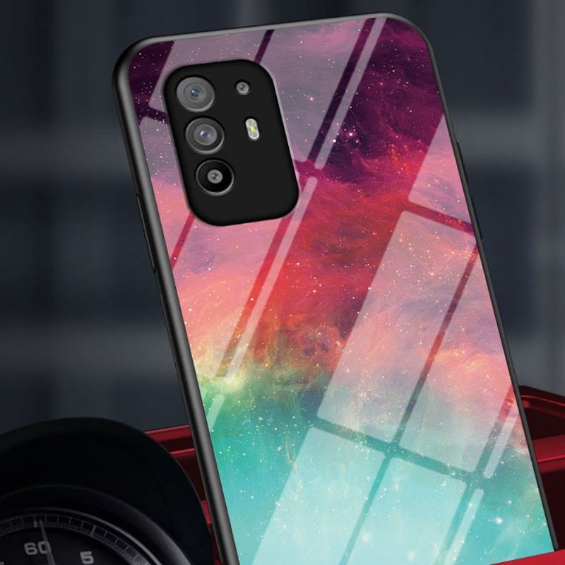 Coque Oppo A94 5G Nébuleuse dos en verre