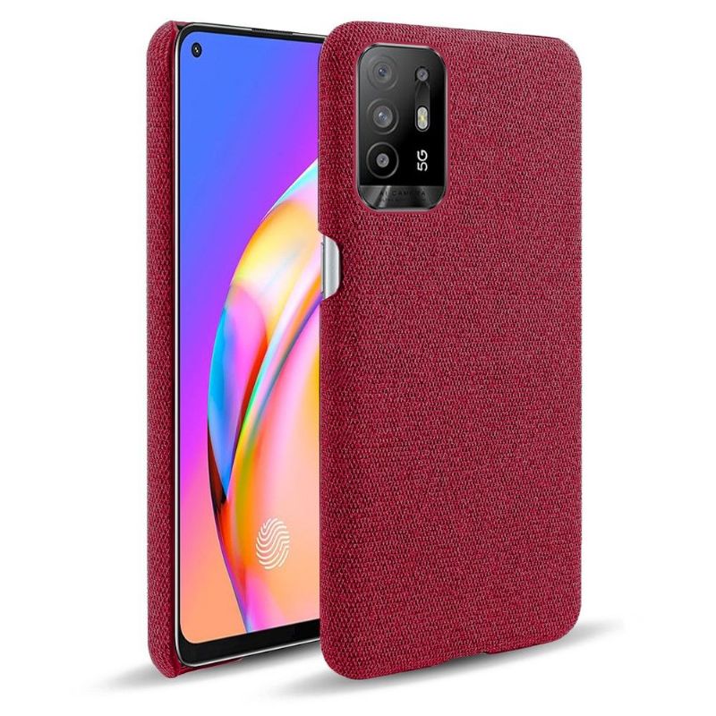 Coque Oppo A94 5G revêtement tissu