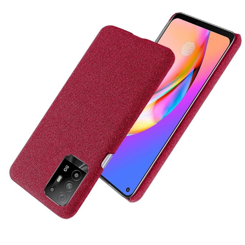 Coque Oppo A94 5G revêtement tissu