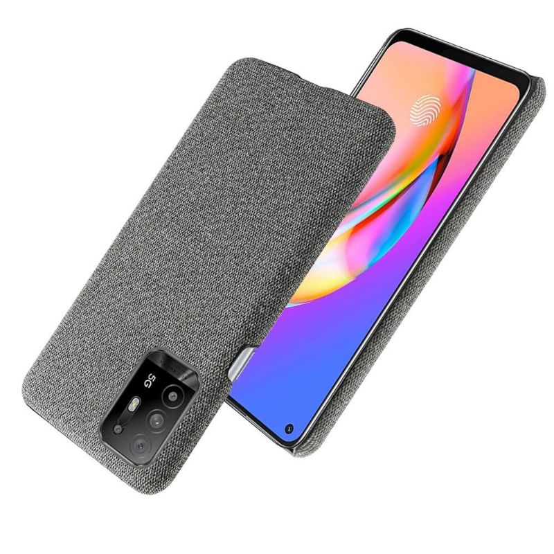 Coque Oppo A94 5G revêtement tissu