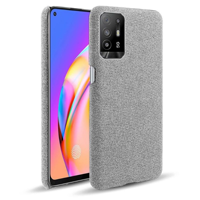 Coque Oppo A94 5G revêtement tissu