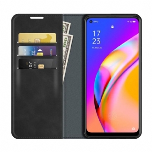 Étui Oppo A94 5G simili cuir fonction stand