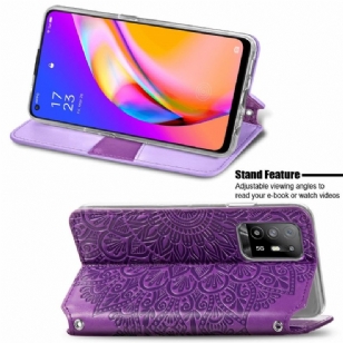 Housse Oppo A94 5G Chic Mandala simili cuir