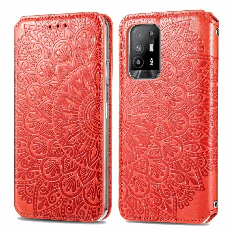 Housse Oppo A94 5G Chic Mandala simili cuir