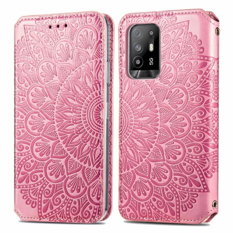 Housse Oppo A94 5G Chic Mandala simili cuir