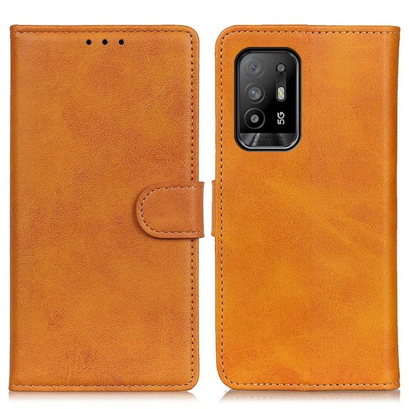 Housse Oppo A94 5G Marius effet cuir mat