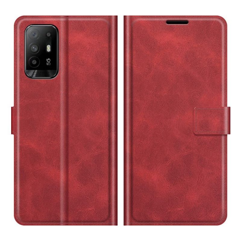 Housse Oppo A94 5G portefeuille style cuir