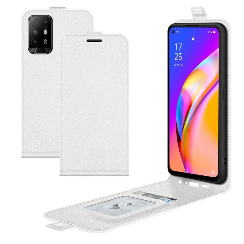 Housse Oppo A94 5G simili cuir avec rabat verticale