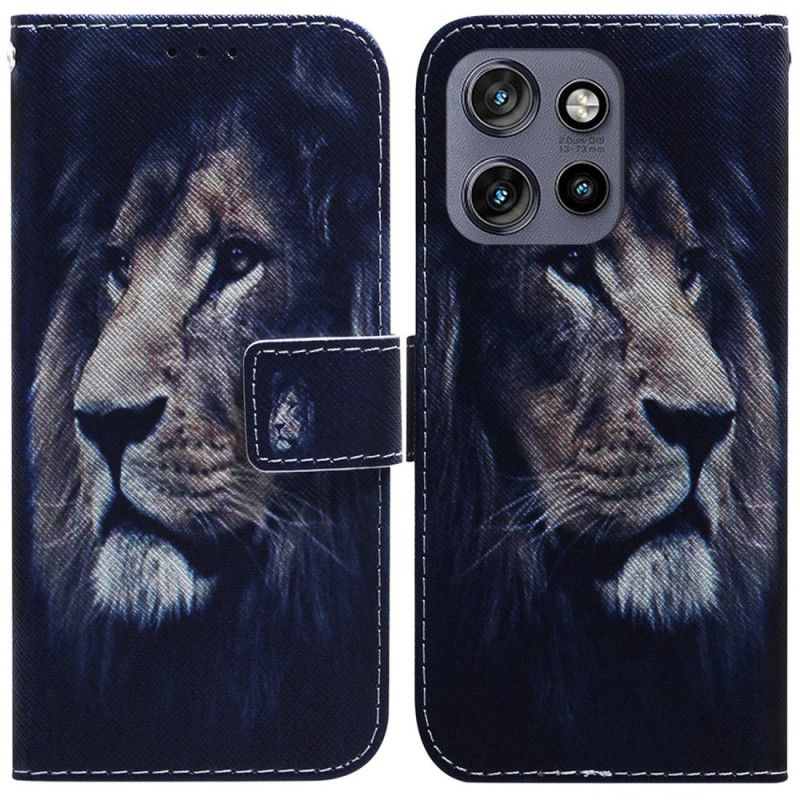 Housse Motorola Edge 50 Neo Dreaming Lion