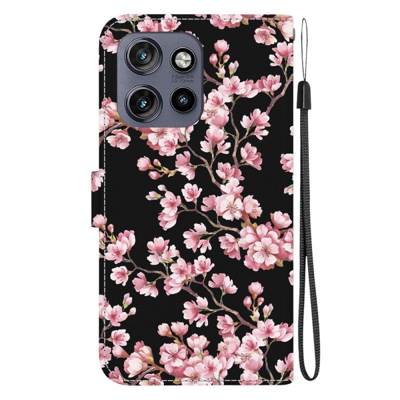 Housse Motorola Edge 50 Neo Fleurs de Prunier