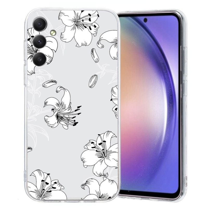 Coque Samsung Galaxy S24 FE Fleurs Blanches