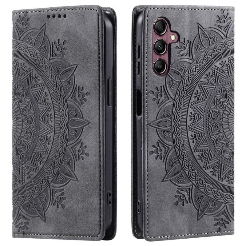 Flip Cover Samsung Galaxy S24 FE Effet Daim Mandala