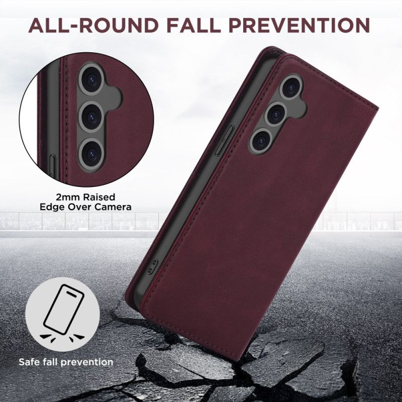 Flip Cover Samsung Galaxy S24 FE Style Cuir Protection RFID