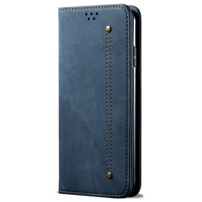 Flip Cover Samsung Galaxy S24 FE Tissu Jeans