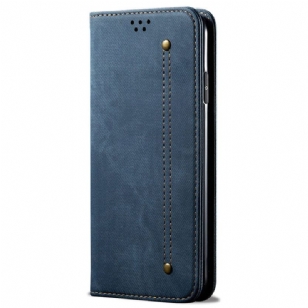 Flip Cover Samsung Galaxy S24 FE Tissu Jeans