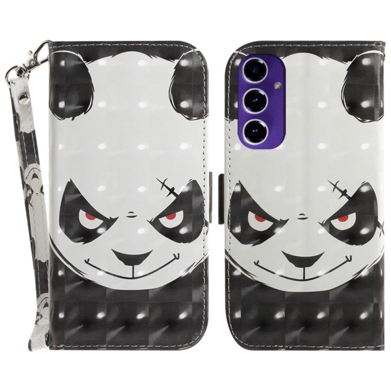 Housse Samsung Galaxy S24 FE Angry Panda à Lanière