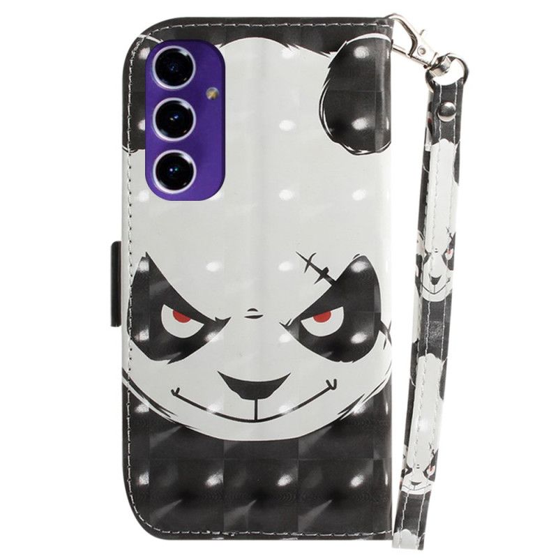 Housse Samsung Galaxy S24 FE Angry Panda à Lanière