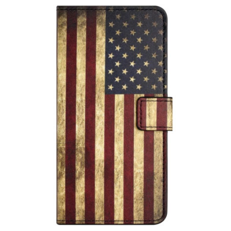 Housse Samsung Galaxy S24 FE Drapeau Américain Vintage