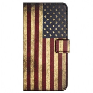 Housse Samsung Galaxy S24 FE Drapeau Américain Vintage