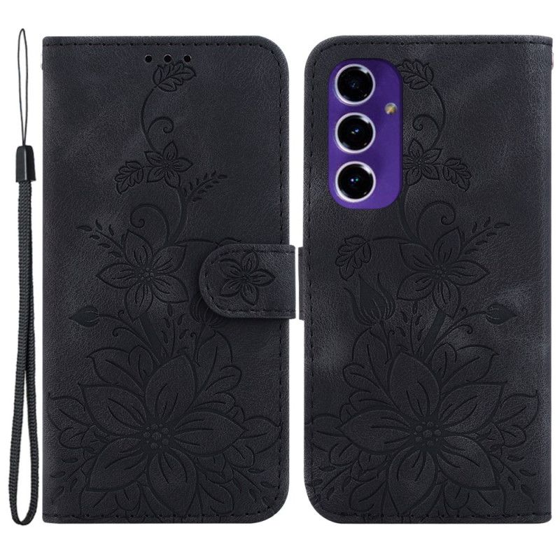 Housse Samsung Galaxy S24 FE Effet Daim Floral