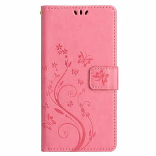 Housse Samsung Galaxy S24 FE Motif de Papillons et Fleurs