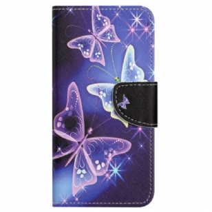 Housse Samsung Galaxy S24 FE Papillons Scintillants