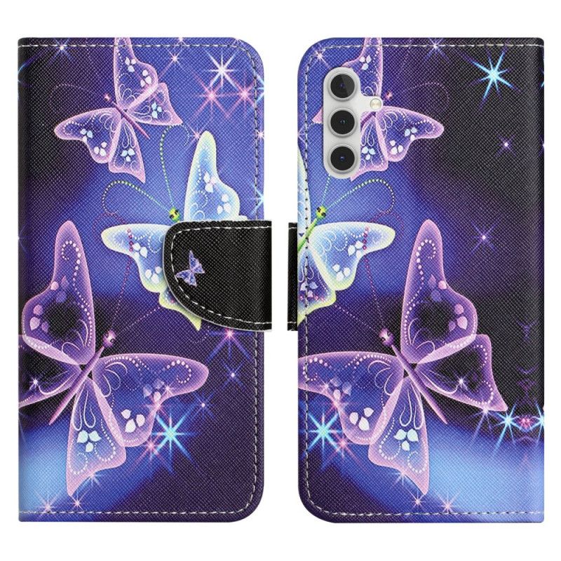 Housse Samsung Galaxy S24 FE Papillons Scintillants