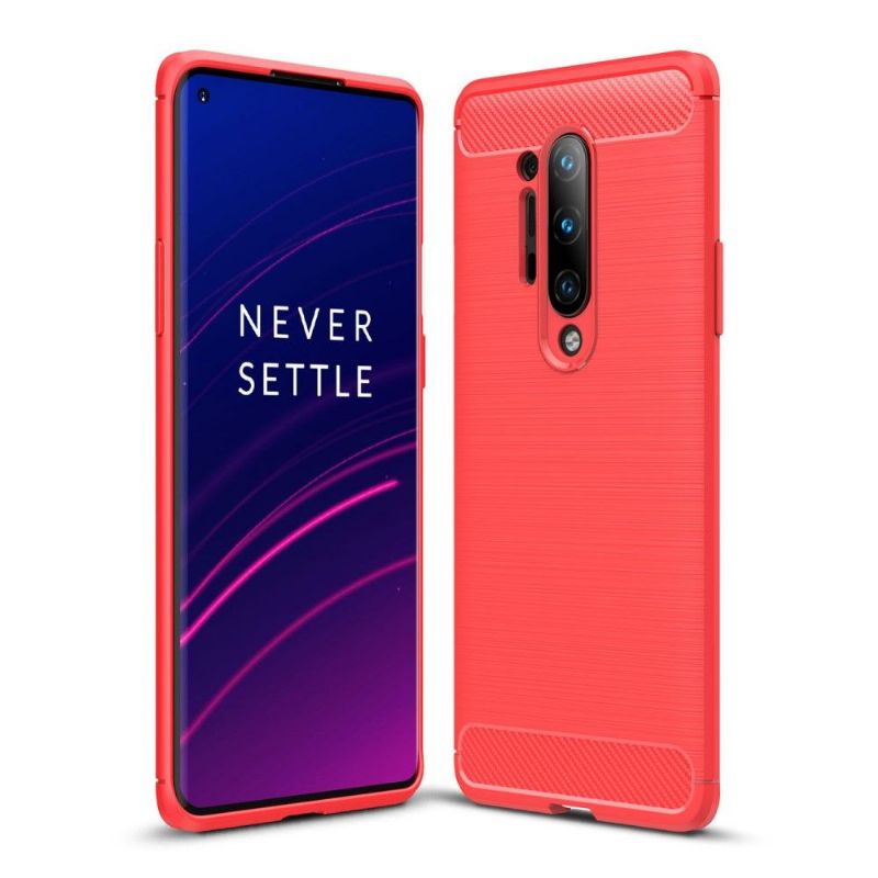 Coque OnePlus 8 Pro Janice en Gel Brossé Carbone