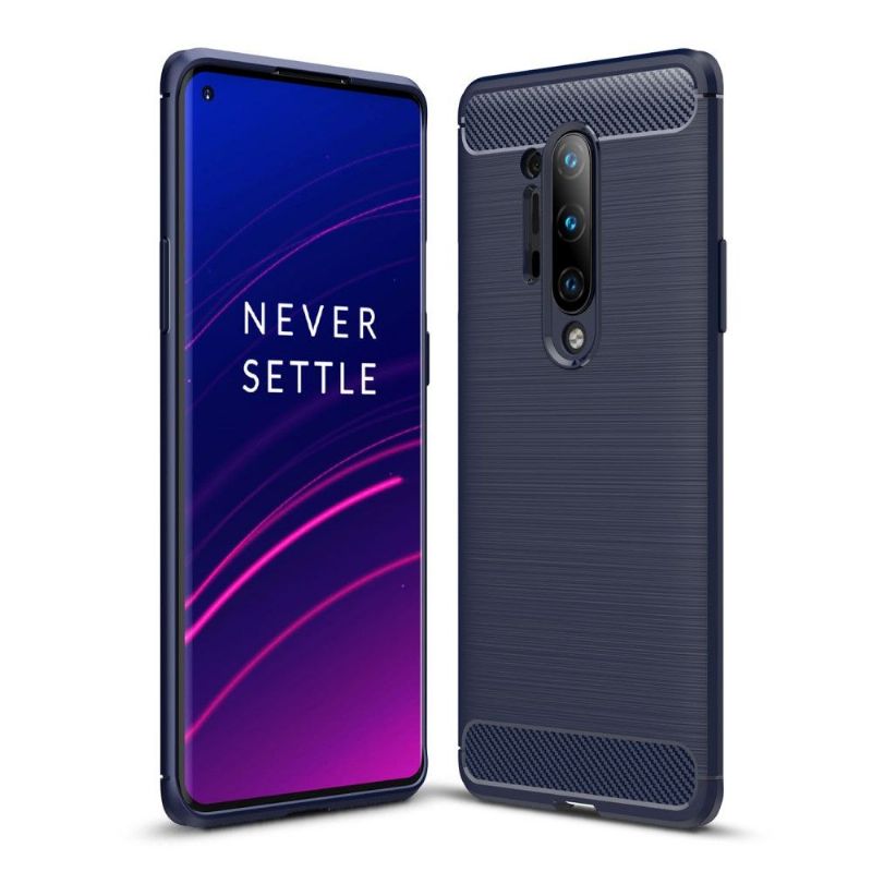 Coque OnePlus 8 Pro Janice en Gel Brossé Carbone