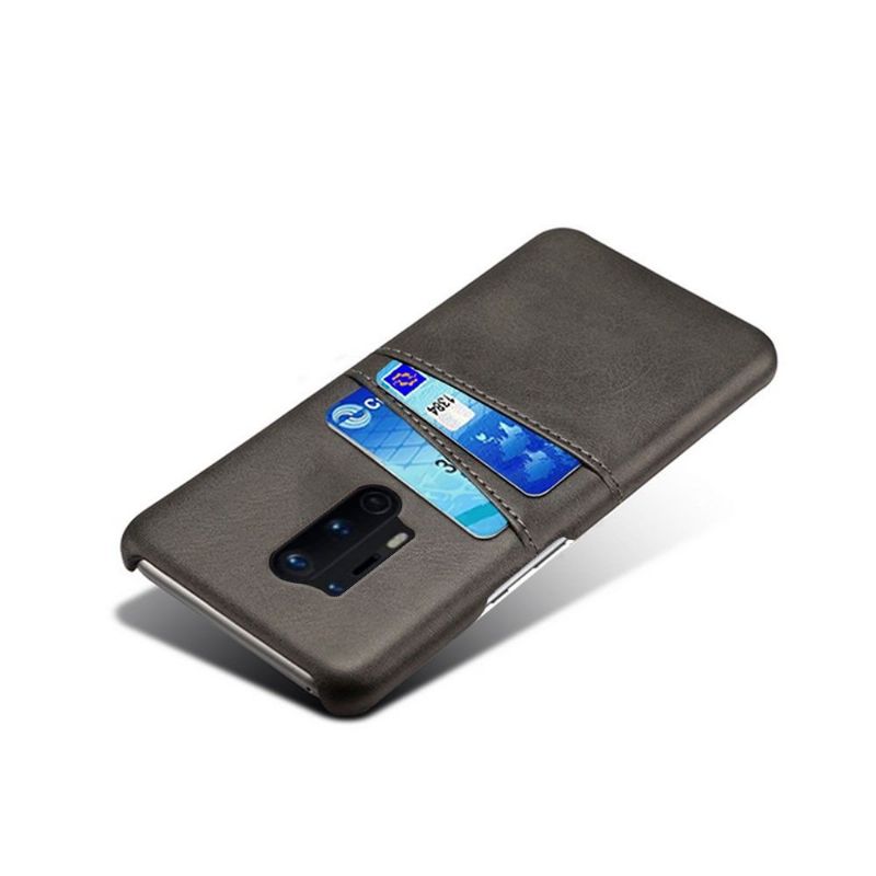 Coque OnePlus 8 Pro Mélodie effet cuir porte cartes