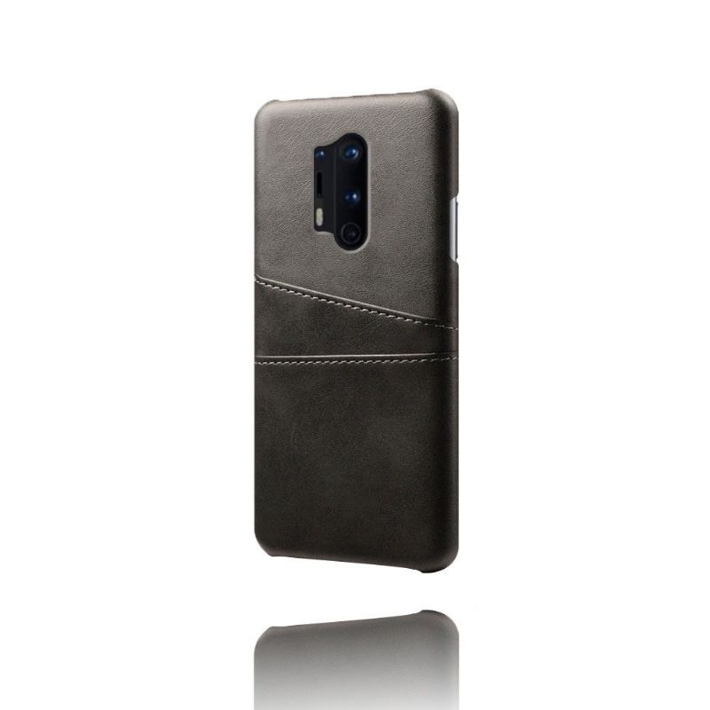 Coque OnePlus 8 Pro Mélodie effet cuir porte cartes