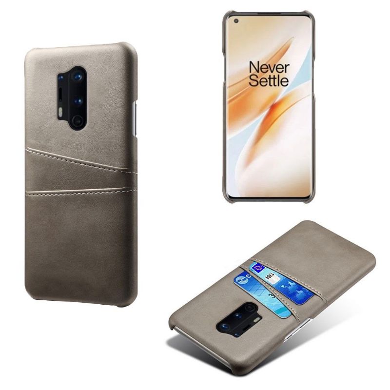 Coque OnePlus 8 Pro Mélodie effet cuir porte cartes