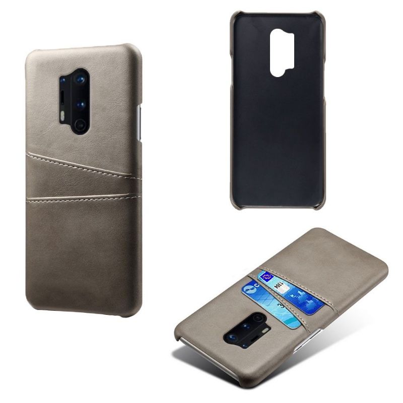 Coque OnePlus 8 Pro Mélodie effet cuir porte cartes