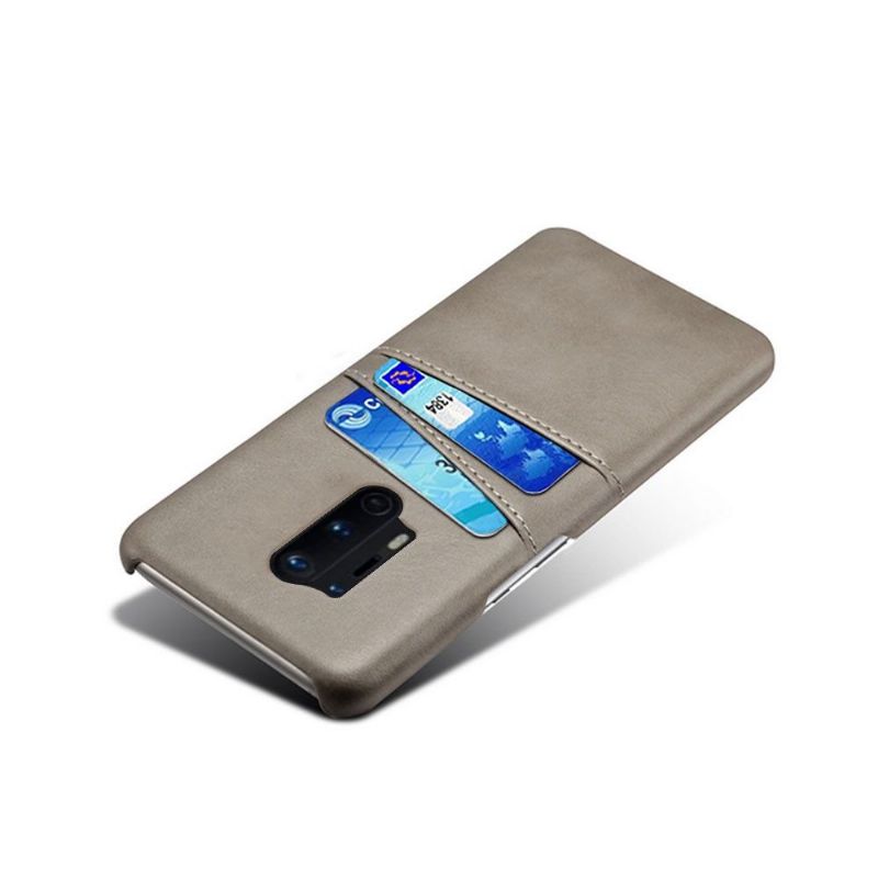 Coque OnePlus 8 Pro Mélodie effet cuir porte cartes