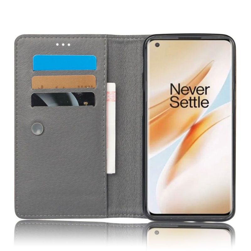 Housse OnePlus 8 Pro MDay style cuir porte-cartes