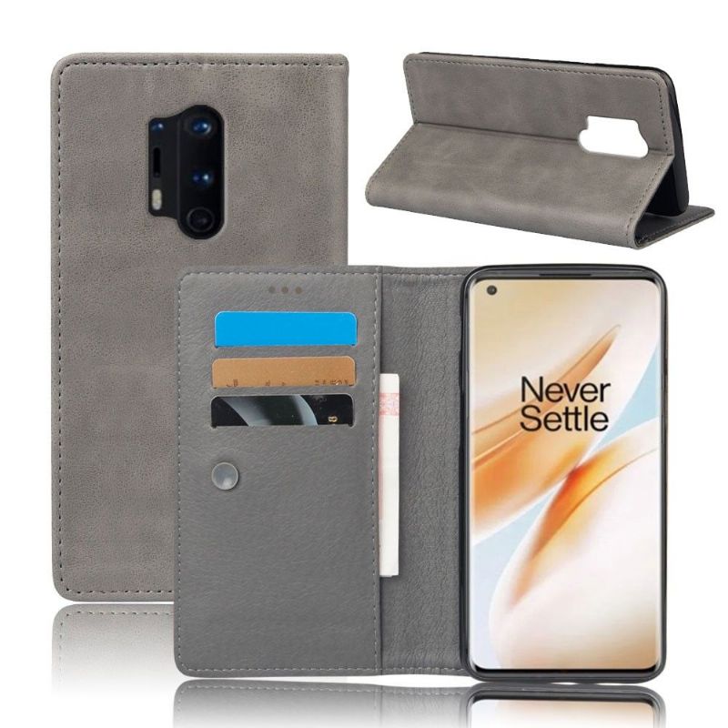 Housse OnePlus 8 Pro MDay style cuir porte-cartes