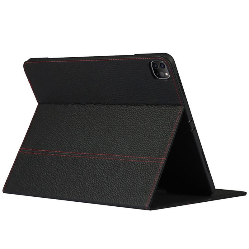 Étui iPad Pro 12.9" Véritable Cuir Litchi