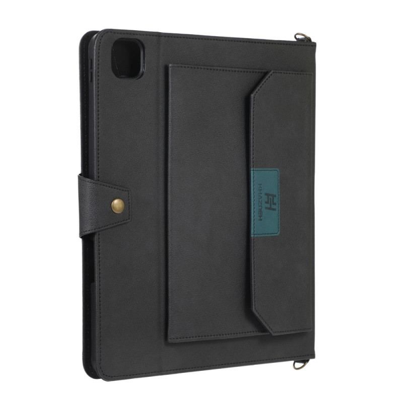 Housse iPad Pro 12.9" Effet Cuir Bandoulière RFID