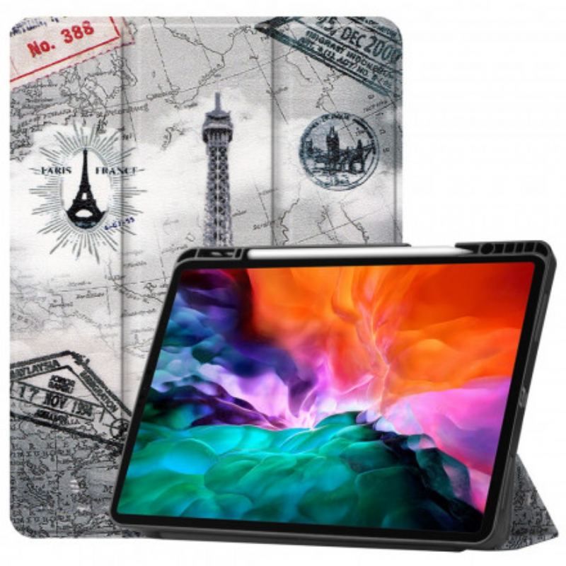 Smart Case iPad Pro 12.9" Tour Eiffel Porte-Stylet