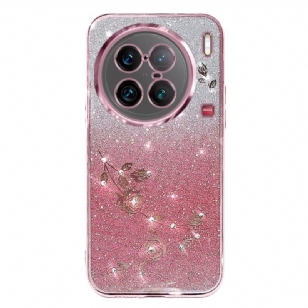 Coque Vivo X90 Pro Paillettes Roses