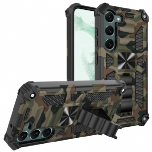 Coque Samsung Galaxy S23 Plus 5G Camouflage Support Amovible