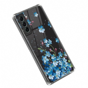 Coque Samsung Galaxy S23 Plus 5G Fleurs Bleues