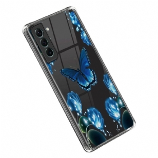 Coque Samsung Galaxy S23 Plus 5G Papillons Bleus