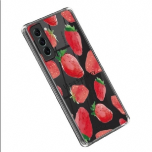 Coque Samsung Galaxy S23 Plus 5G Transparente Fraises