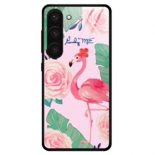 Coque Samsung Galaxy S23 Plus 5G Verre Trempé Flamant Rose