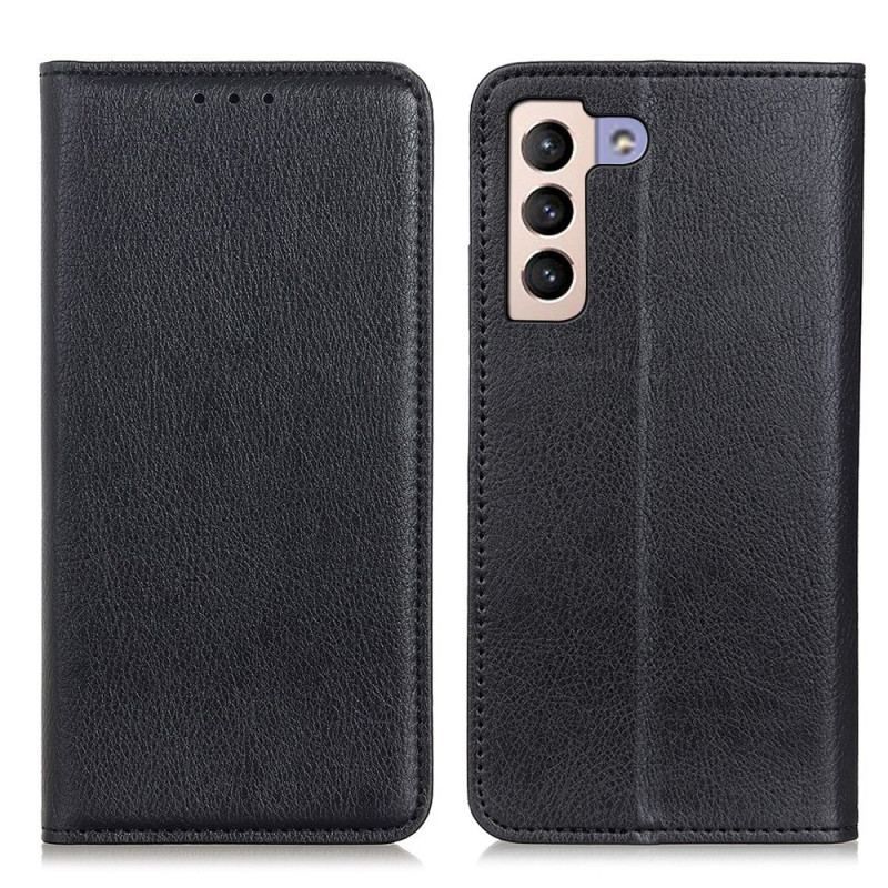 Flip Cover Samsung Galaxy S23 5G Cuir Fendu Litchi