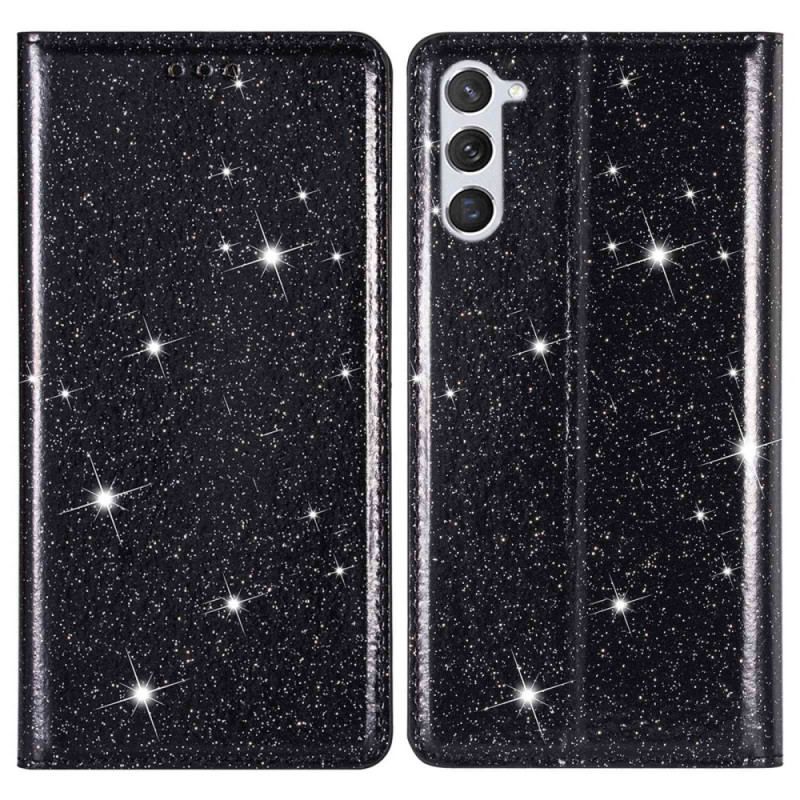 Flip Cover Samsung Galaxy S23 Plus 5G Style Paillettes