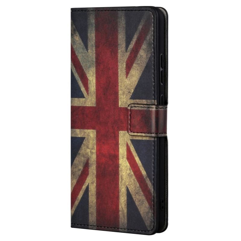 Housse Samsung Galaxy S23 Plus 5G Drapeau Anglais Vintage