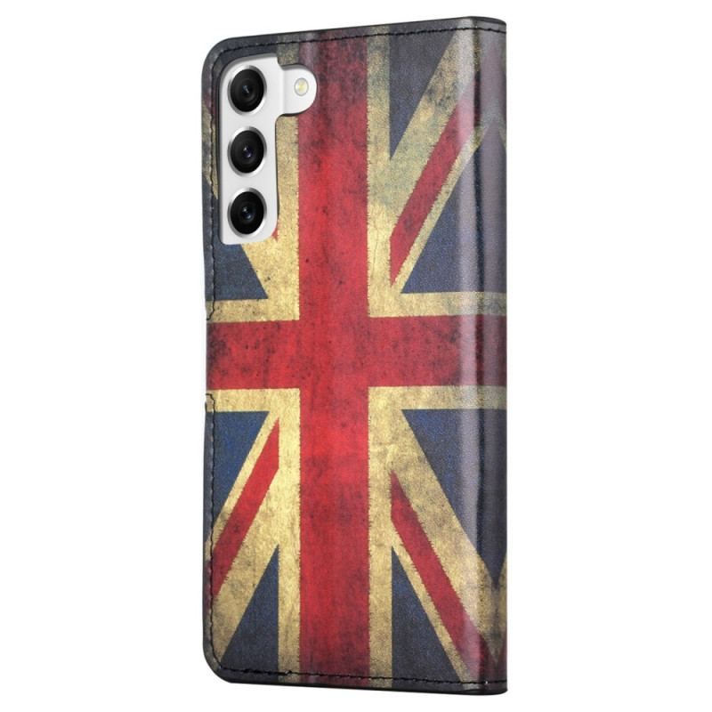 Housse Samsung Galaxy S23 Plus 5G Drapeau Anglais Vintage